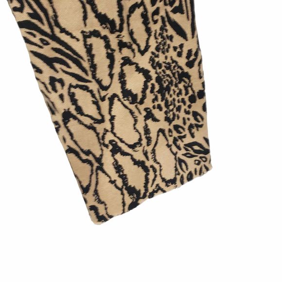 Divided by H&M size 2 Leopard Print Super Skinny Ankle Raw Hem Jeans Pants - Picture 6 of 9